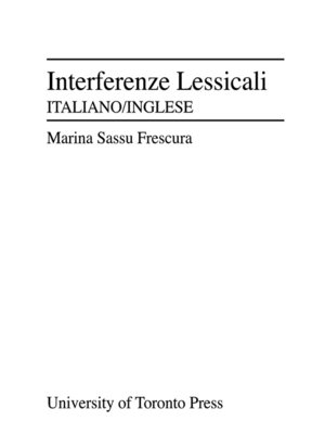 cover image of Interferenze lessicali